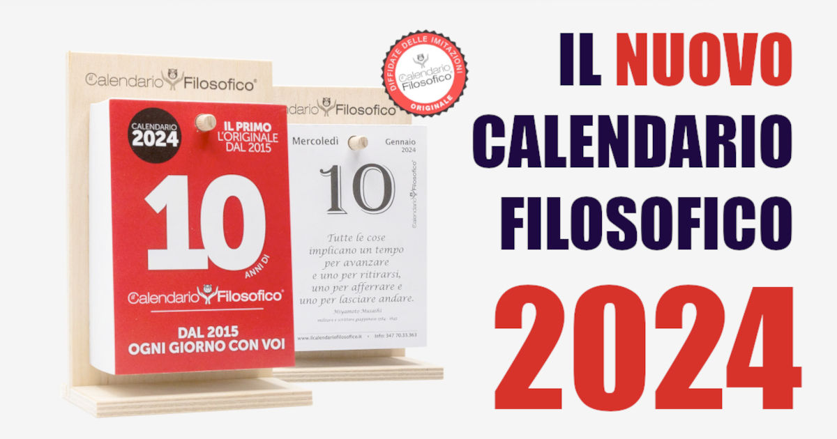 Il nuovo calendario filosofico 2024 - Cartoleria Botticelli Firenze